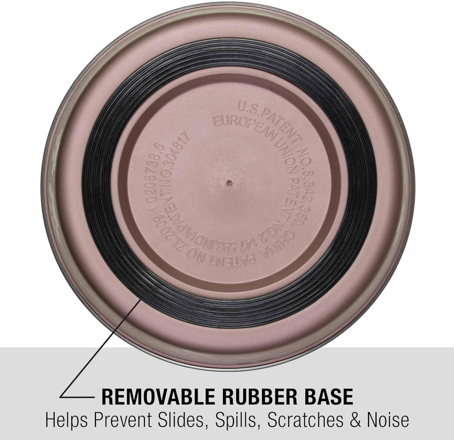 Loving Pets Bella Dog Bowls- Stainless Steel Dog & Cat Bowls - Spill Proof Dog Food Bowl, Cat Bowl, Puppy Essentials & Pet Supplies Great for Home & Travel (Medium 20-25 lbs, Grape)