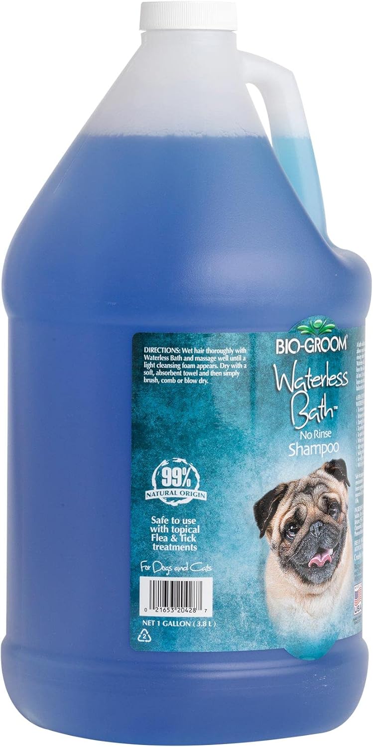 Bio-Groom Waterless Dog Shampoo - Tearless, No-Rinse, Dog Bathing Supplies, Puppy Wash, Cat & Dog Grooming Supplies, Cruelty-Free, Made in USA, Dry Shampoo Spray, Dog Products - 1 Gallon