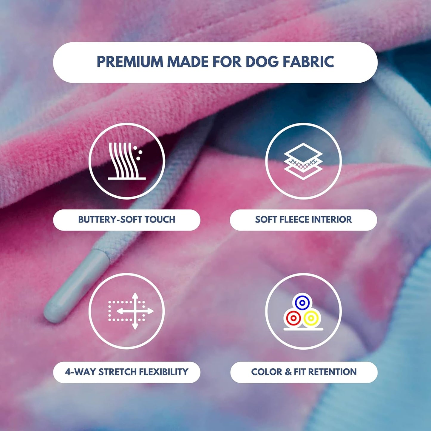 Spark Paws Dog Hoodie – Premium Dog Sweater for Small, Medium, and Large Dogs | Warm Outfits for French Bulldogs, Pitbull, Puppy, Winter Jacket Alternative - Snow Cone - XL