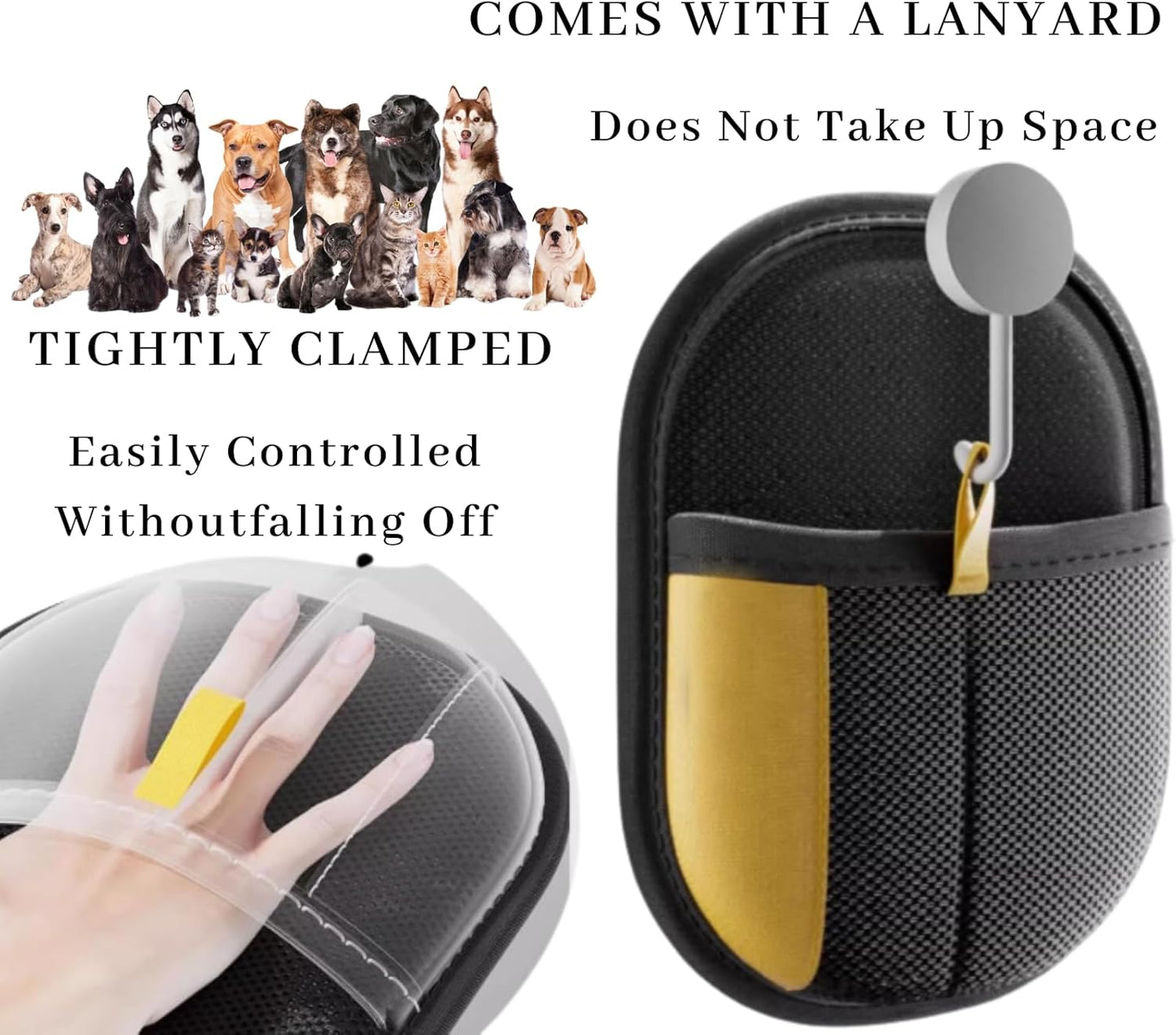 Magic Brush Pet Hair, Newly Upgraded Reusable Electrostatic Pet Hair Remover Glove, Pet Hair Removal Glove for Dogs & Cats, Clothing, Couch, Carpet, Car Seat (3 Pcs)