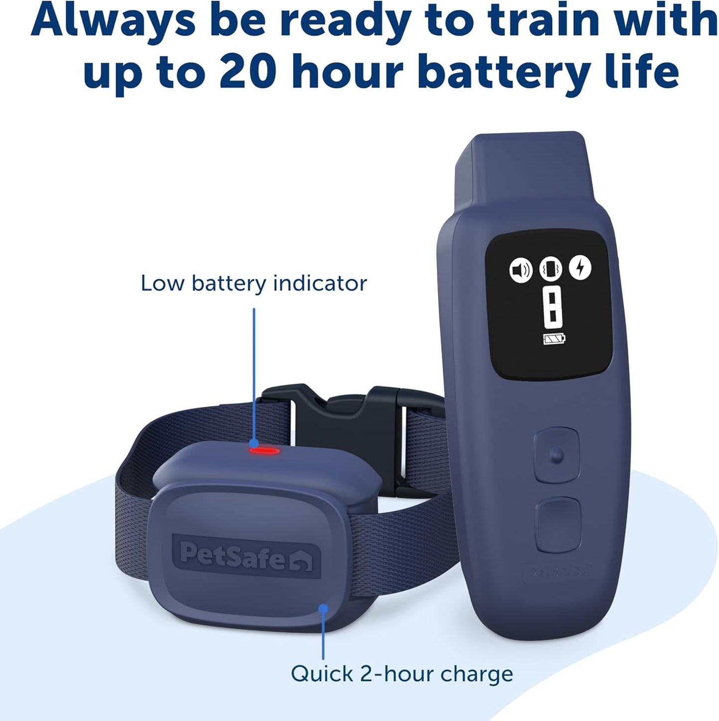 PetSafe Basic Dog Trainer with Remote – Waterproof Training Collar – 300 ft Range – Tone, Vibration and Eight Levels of Static