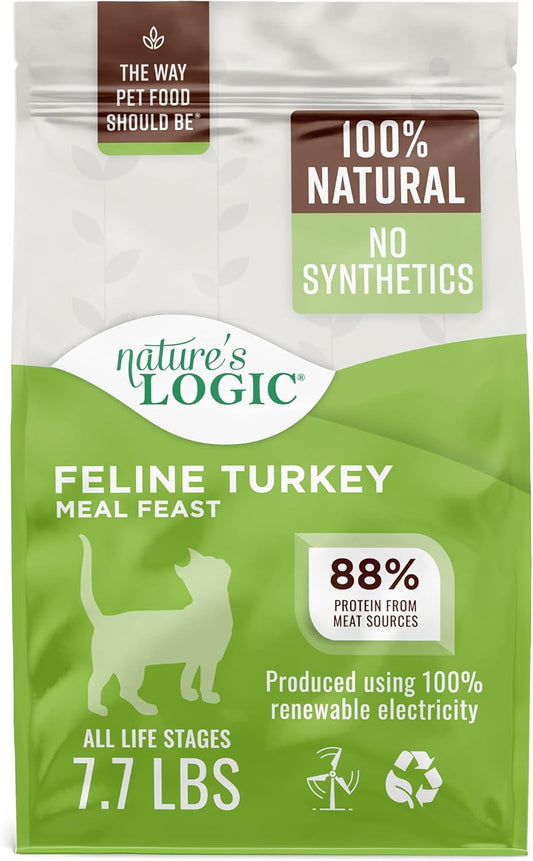 Nature's Logic Turkey Dry Cat Food (1 Pack), 7.7 lb