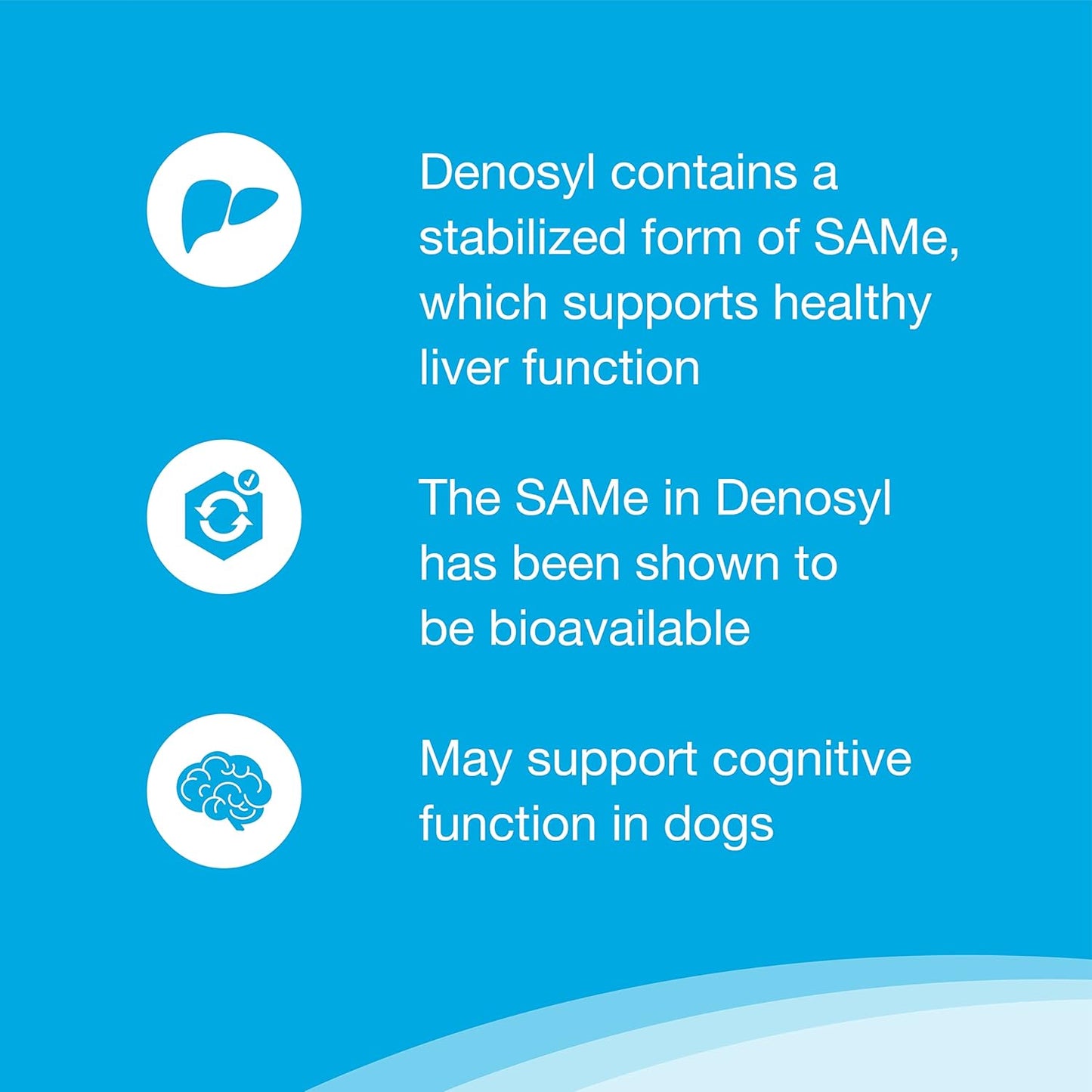 Nutramax Denosyl Liver and Brain Health Supplement for Medium Dogs - With S-Adenosylmethionine (SAMe), 30 Tablets