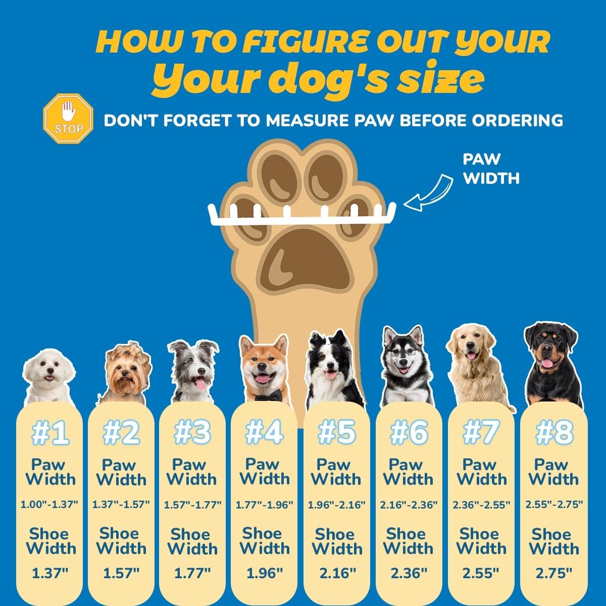 Dog Shoes for Large Dogs, Medium Dog Boots & Paw Protectors for Hardwood Floors, Outdoor Dog Booties for Hot Pavement Winter Snow Hiking, Breathable Dog Shoes with Reflective Strips Size 6