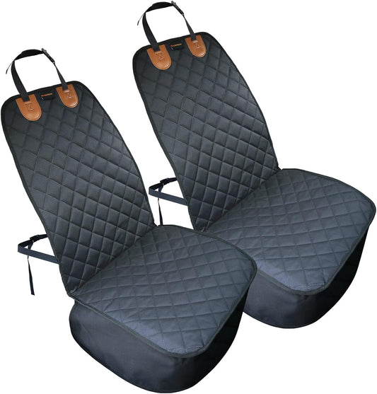 Paw Jamboree 2PCS Dog Car Front Seat Covers Scratch-Proof Pet Car Seat Cover Non-Slip Car Seat Protector for Dogs Bucket Seat Cover for Trucks, Cars & SUVs