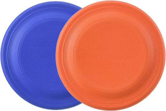 Dog Flying Disc (2 Pack) - Durable Rubber Flying Disc Dog Toy - 9.25" Indestructible Rubber Dog Flying Disc - Puncture Resistant & Bite Resistant Extremely - for Medium Large Dogs