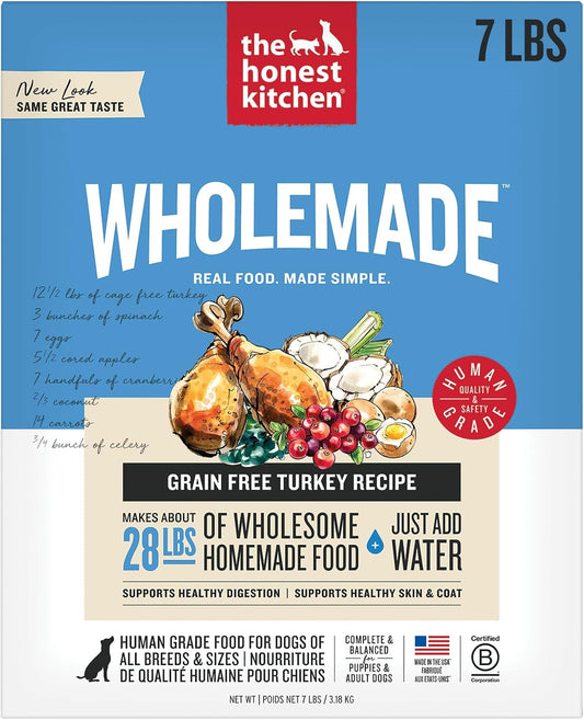 The Honest Kitchen Wholemade™ Grain Free Turkey Dog Food, 7 lb Box