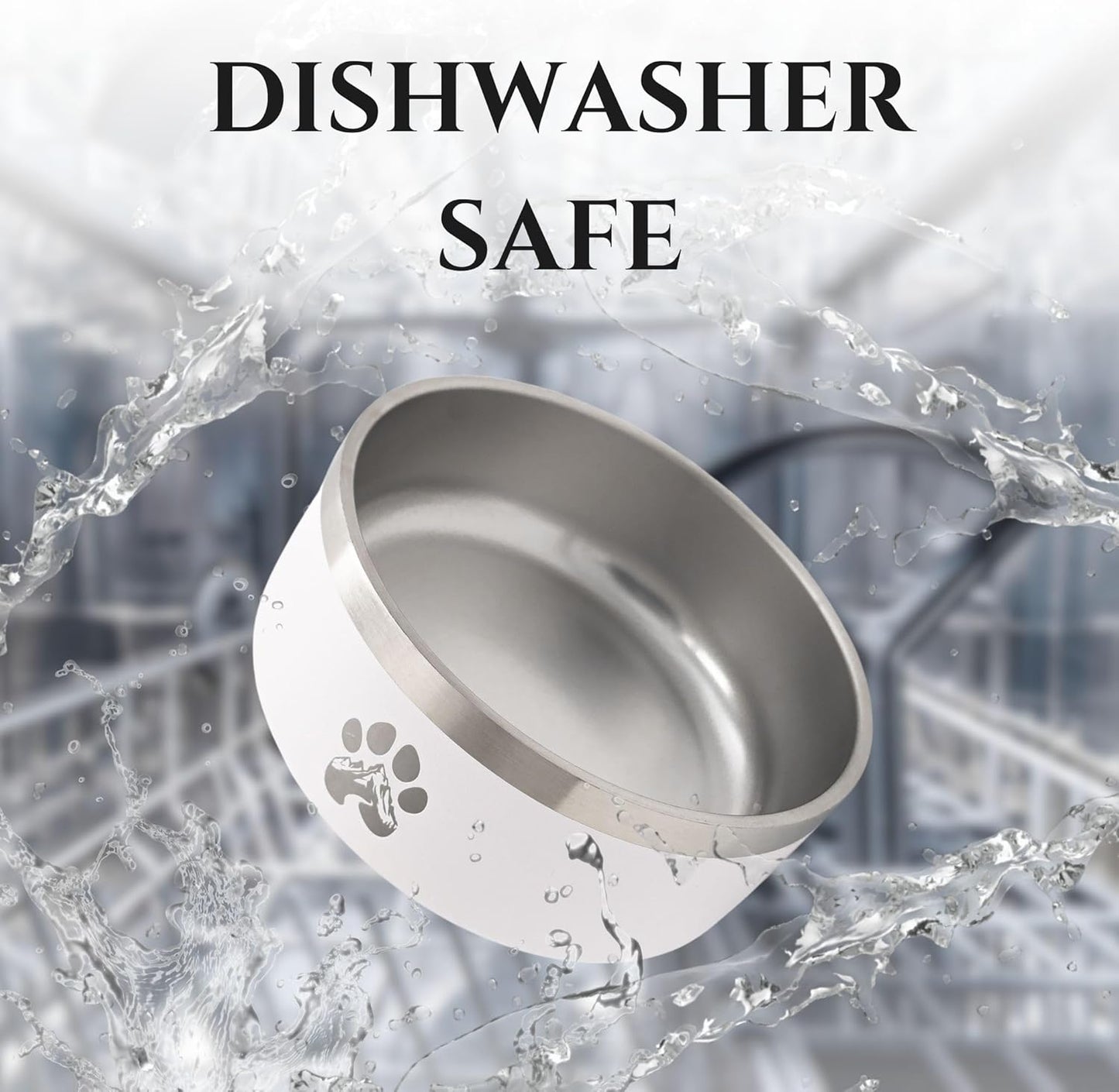 Stainless Steel Dog Bowl for Small-Large Dogs | Double Wall Insulated, Non-Slip Base Heavy Duty Water and Food Bowls for Dogs & Cats | Pet Safe BPA Free & Dishwasher Safe | 32 Oz - Red