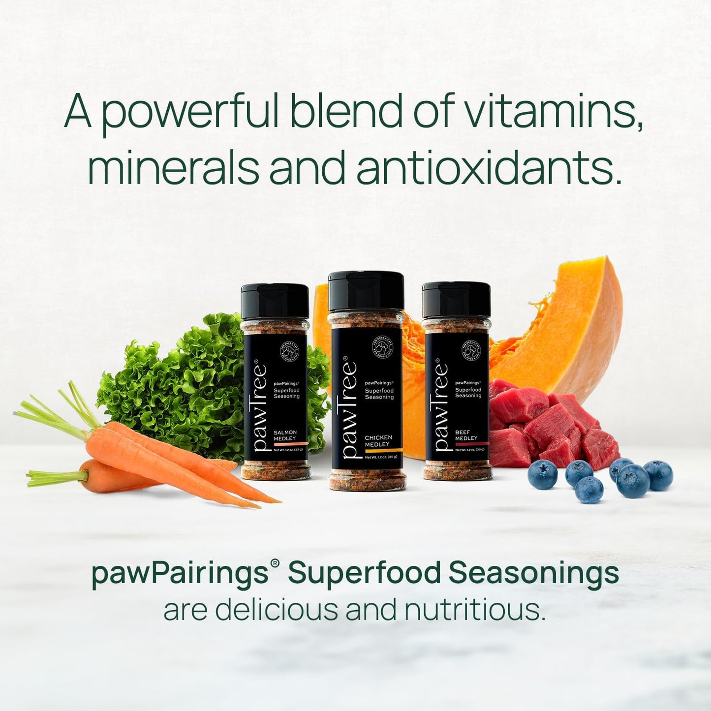 pawTree Healthy Food Toppers for Dogs & Cats - Appetite Booster with Freeze-Dried Proteins. Delicious Pet Food Seasonings and Flavor Enhancer for Picky Eaters & Appetite Stimulation (Chicken Medley)