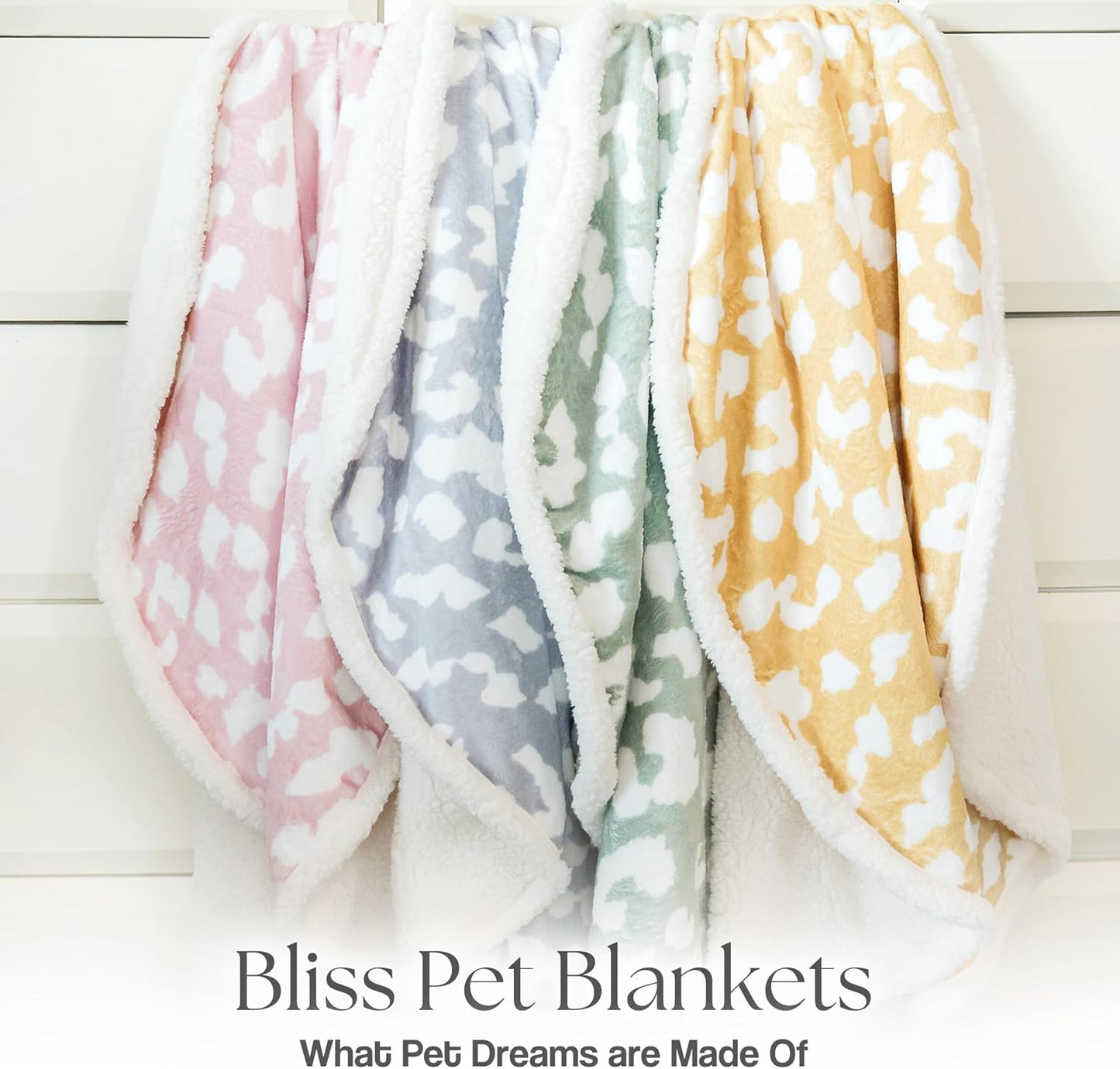 Cat Blanket for Indoor Cats – 29" Soft Sherpa Fleece Pet Throw, Washable Reversible Dog Blanket for Small Dogs, Cats, Kittens, Couch Bed Sofa Car Protector – Yellow