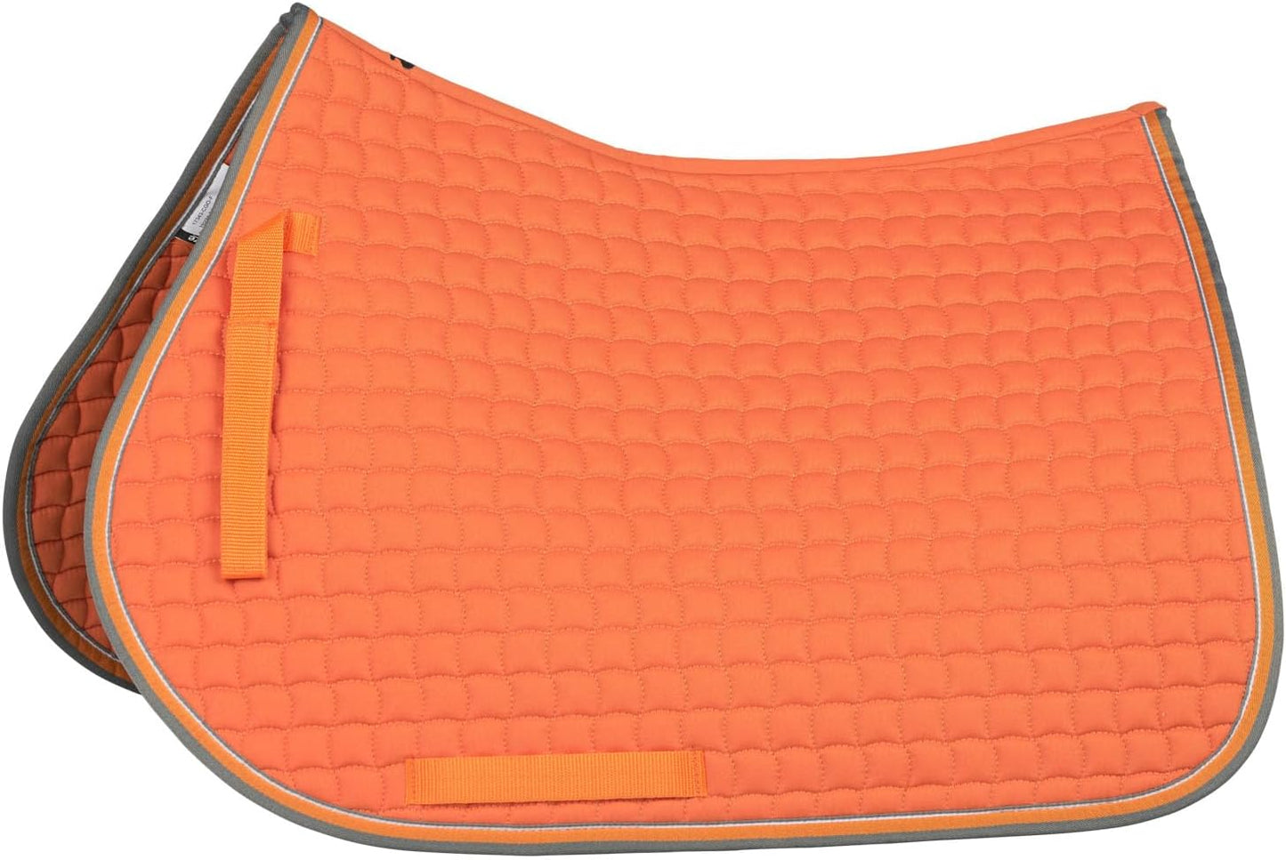 HORZE Adepto Padded All Purpose Quilted Equestrian Saddle Pad for Horses with Two-Tone Trim