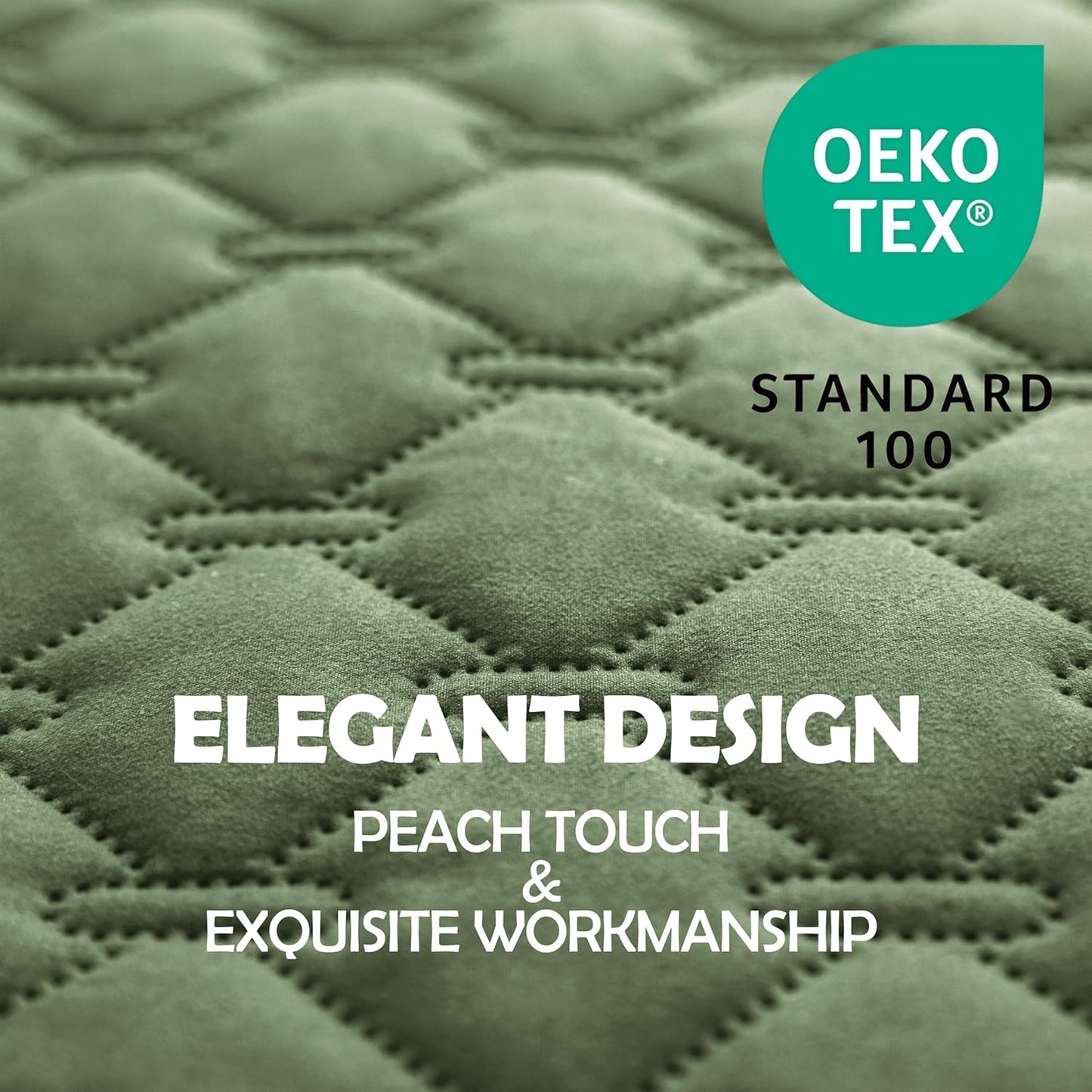 gogobunny 100% Double-Sided Waterproof Dog Bed Cover Pet Blanket Sofa Couch Furniture Protector for Puppy Large Dog Cat, Reversible (30x90 Inch (Pack of 1), Dark Green/Light Green)