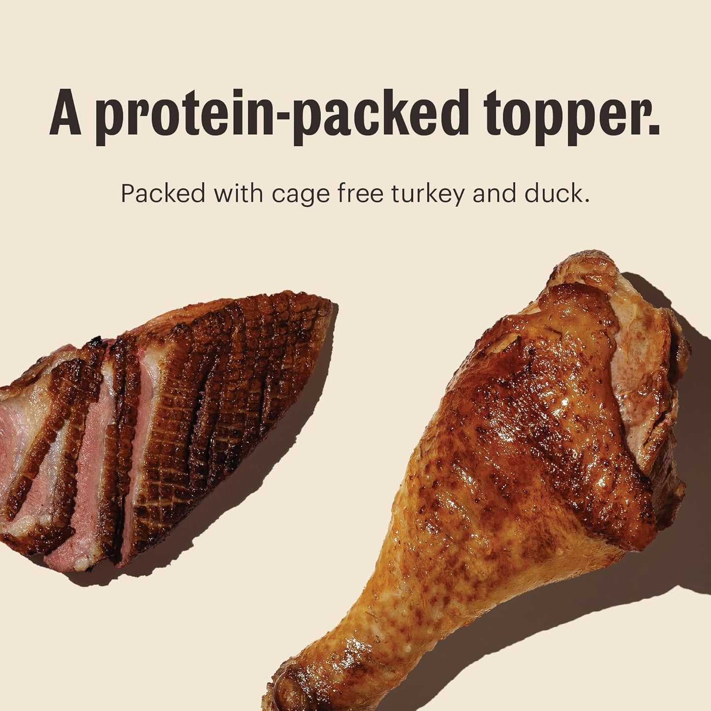 The Honest Kitchen Meal Booster: 99% Turkey & Duck Dog Food Topper, 5.5 oz (Pack of 12)