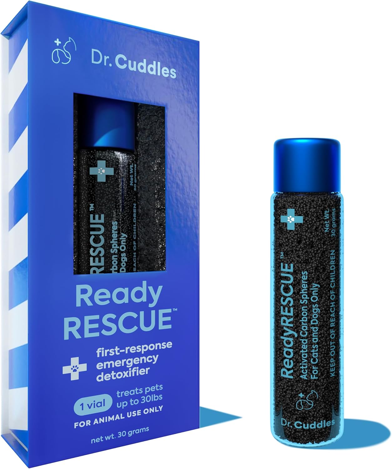 ReadyRESCUE - Dog First Aid Kit Essential - Activated Charcoal Detox for Dogs, Cats, Pets - Animal First Aid Kit - Dog Medical Emergency Kit - Dog Travel Essentials - 30g (1 Vial of 30g)