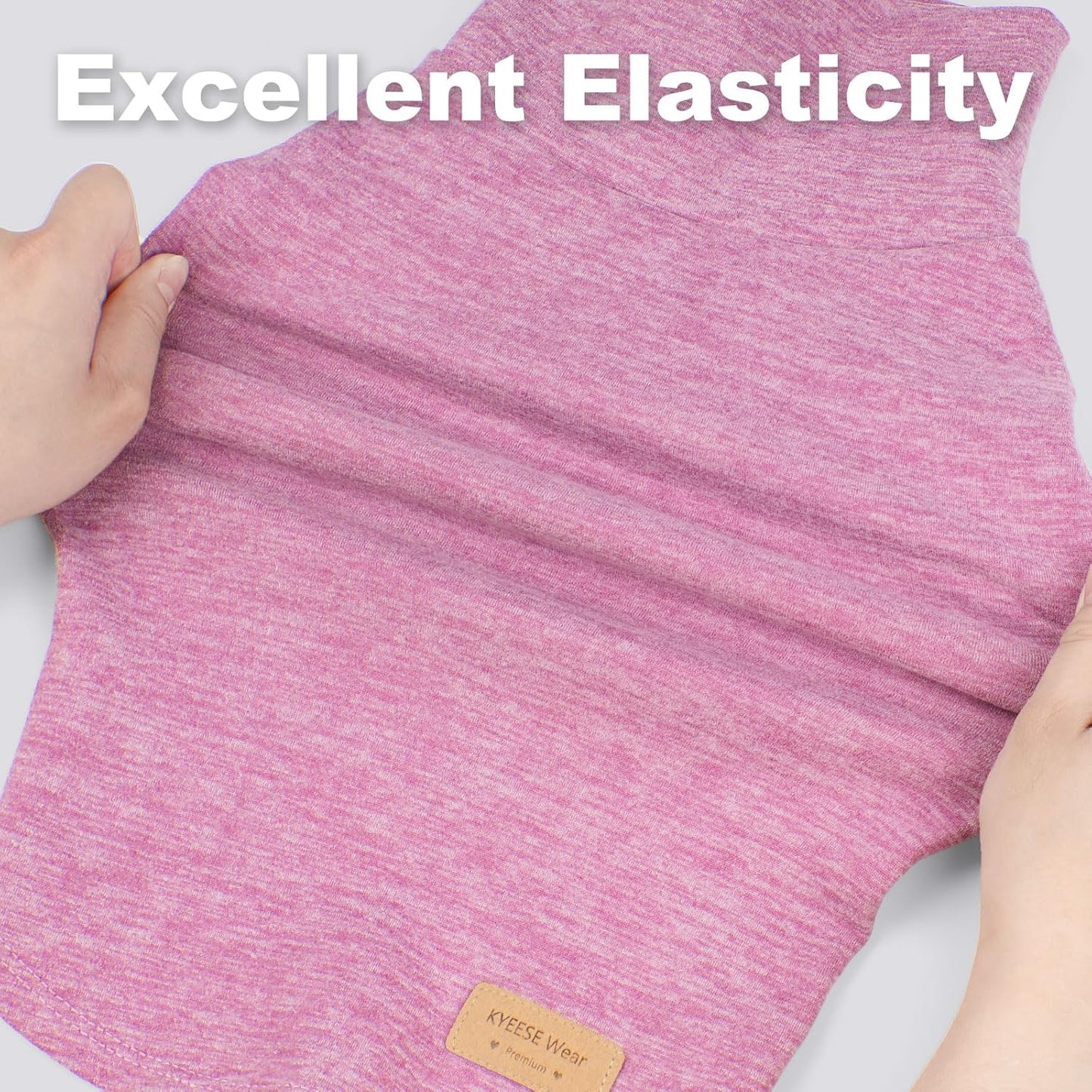 KYEESE 2Pack Dog Sweater Warm Dogs Clothes Turtleneck Dog Sweaters for Small Dogs Girl Stretchy Dachshund Clothes Turtleneck Pet Sweatshirt Soft Pet Coats