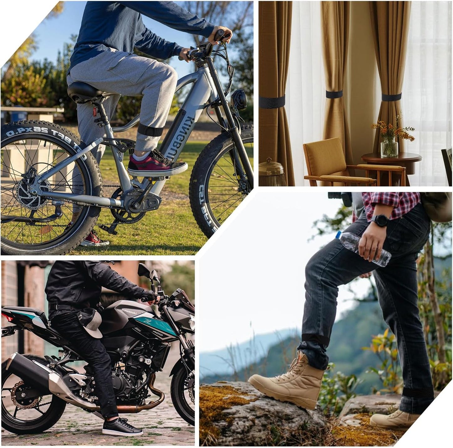 Adjustable Boot Straps Pant Stirrups Clips Boot Clips