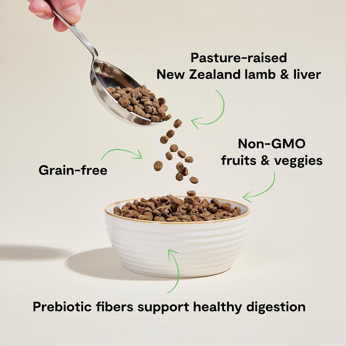 Open Farm, Grain Free Dry Cat Food, High-Protein Kibble for a Complete & Balanced Diet, Non-GMO Fruits & Vegetables, Prebiotic Fibers to Support Digestion, Pasture-Raised Lamb Recipe, 4lb Bag