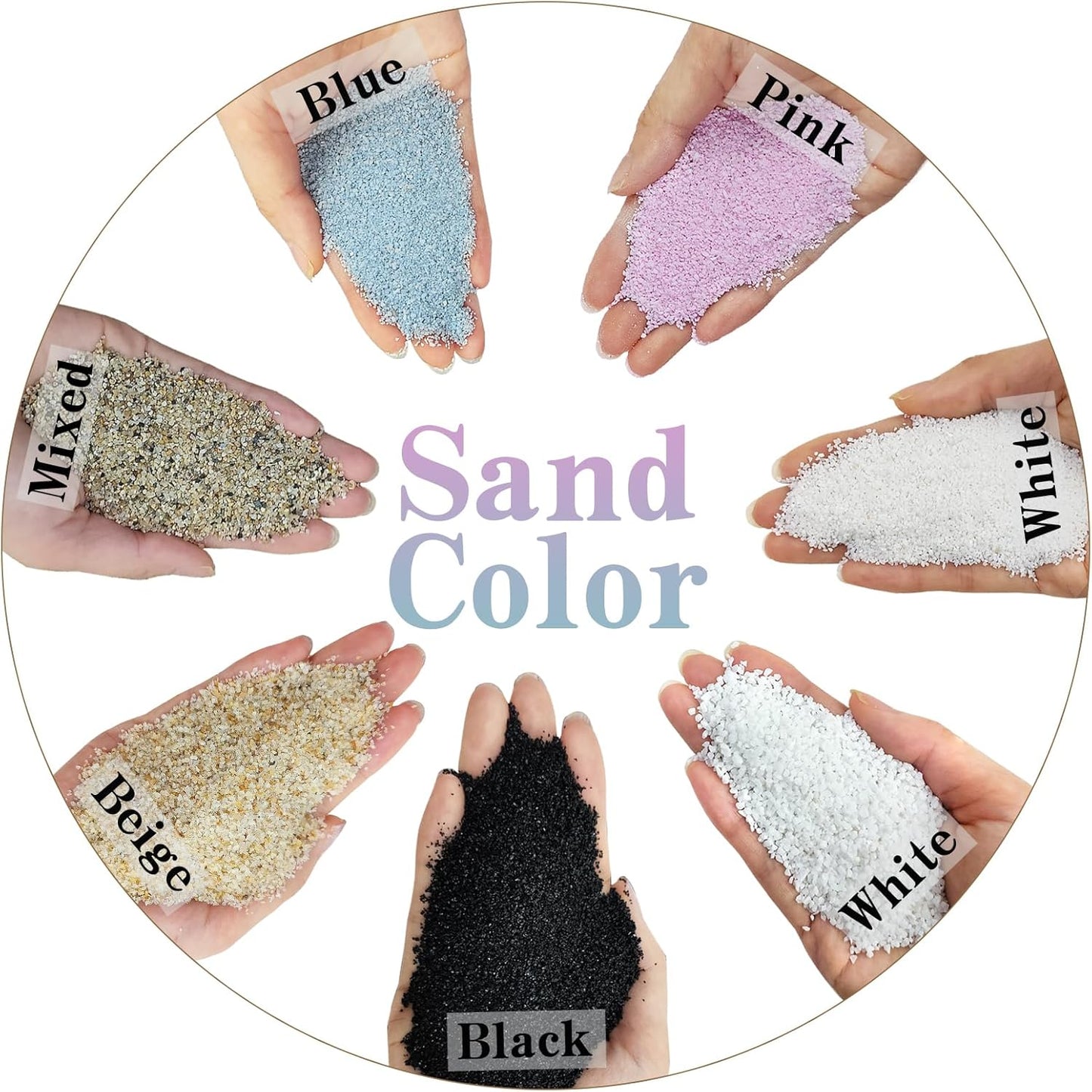 10 lbs Black Aquarium Silica Sand. Decorative Aquarium Gravel Substrate for Fish Tank, Plants Potted, Fire Pits, Candle, Vase Filler and Crafts