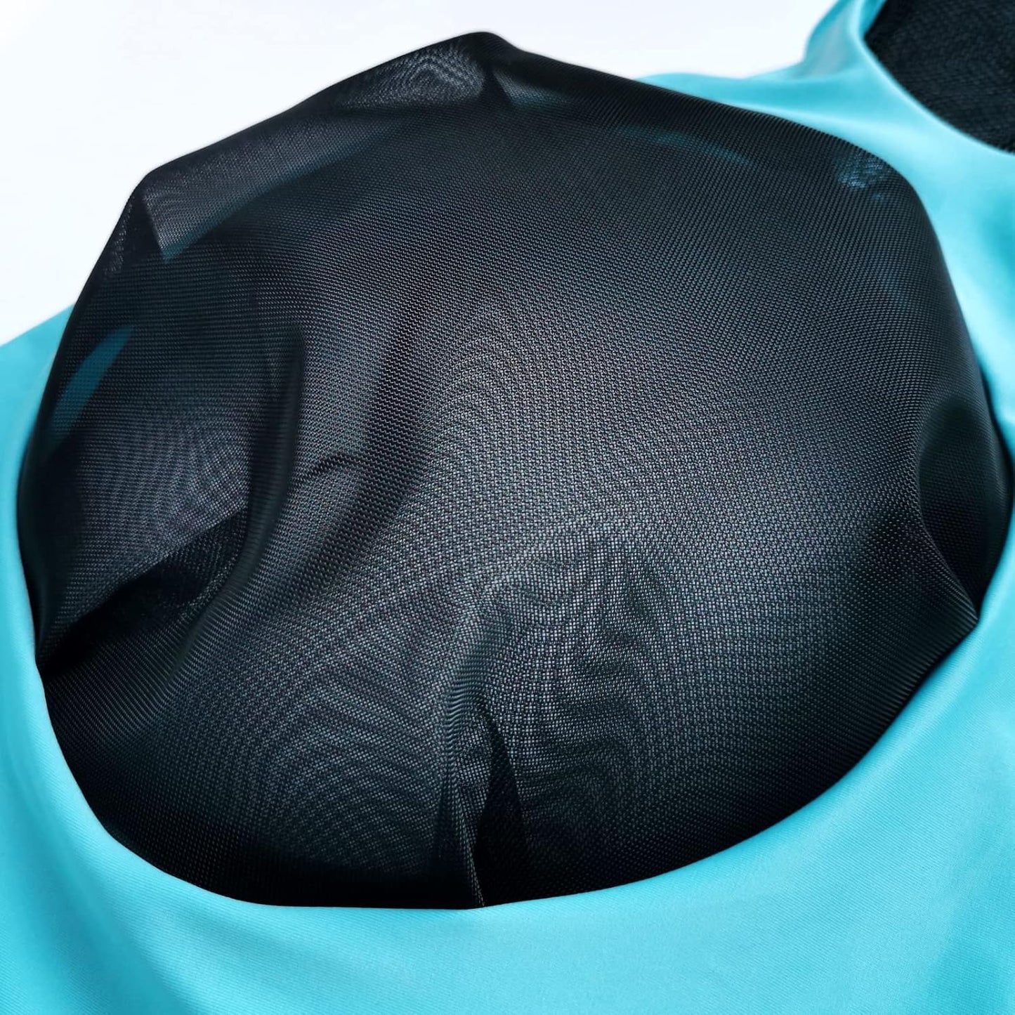 Horse Fly Mask with Ears - Large Eye Space for Full Vision, Breathable Stretch Comfort Fit, UV Protection, Forelock Opening, Easy Pull-On Paleblue Full