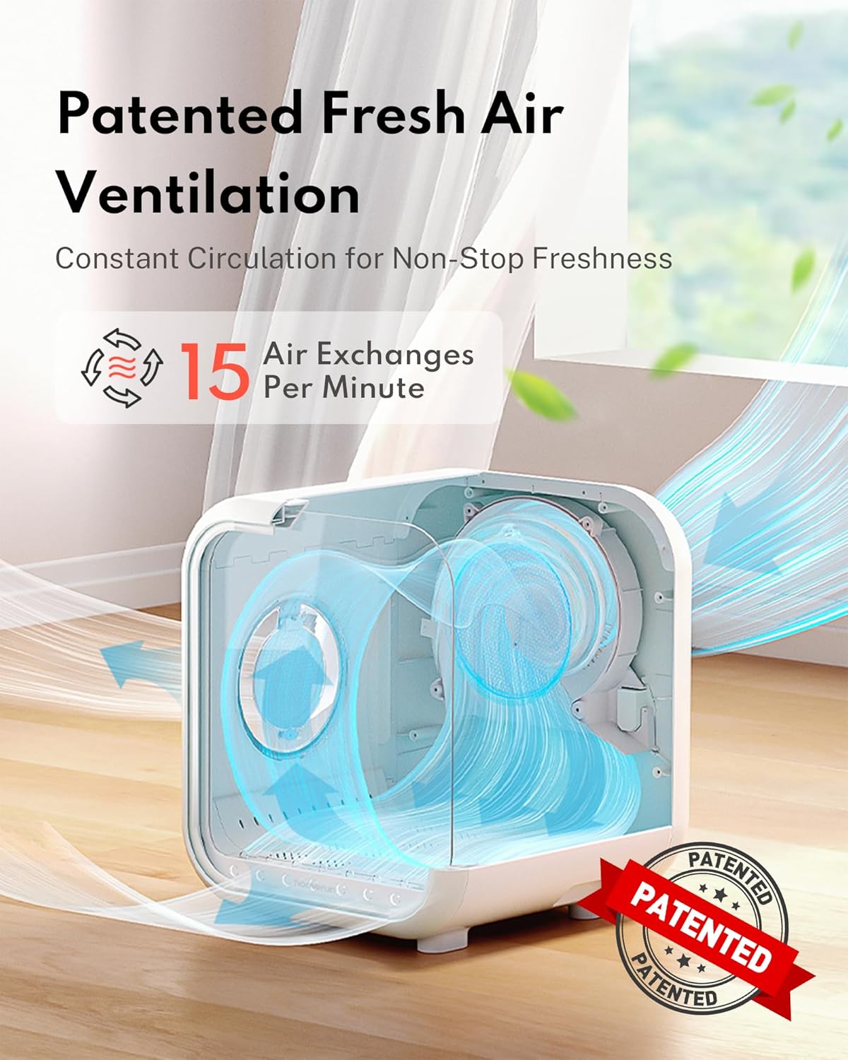 HomeRunPet Cat Dryer, 360° Efficient Automatic and Quiet Box with Smart Temperature Control, Ideal for Small Dogs (50L Drybo Plus Pet Dryer Box)