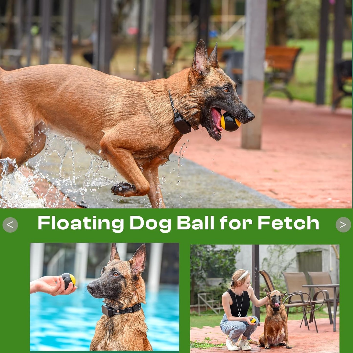 Squeaky Floating Dog Toy – Interactive Water Ball for Fetch & Pool Play, Durable Cognitive Ball for Smart Dogs,Ideal for Medium & Large Dogs