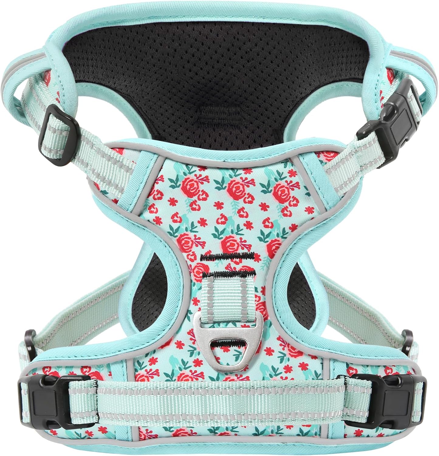 Timos Dog Harness,NO Need Go Over Dogs Head 3 Snap Buckles Pet Harness with 2 Leash Clips,Adjustable Soft Padded No-Pull,Reflective No-ChokeOxford Vest for Small Medium Large Dogs,X-Large(Packof1)