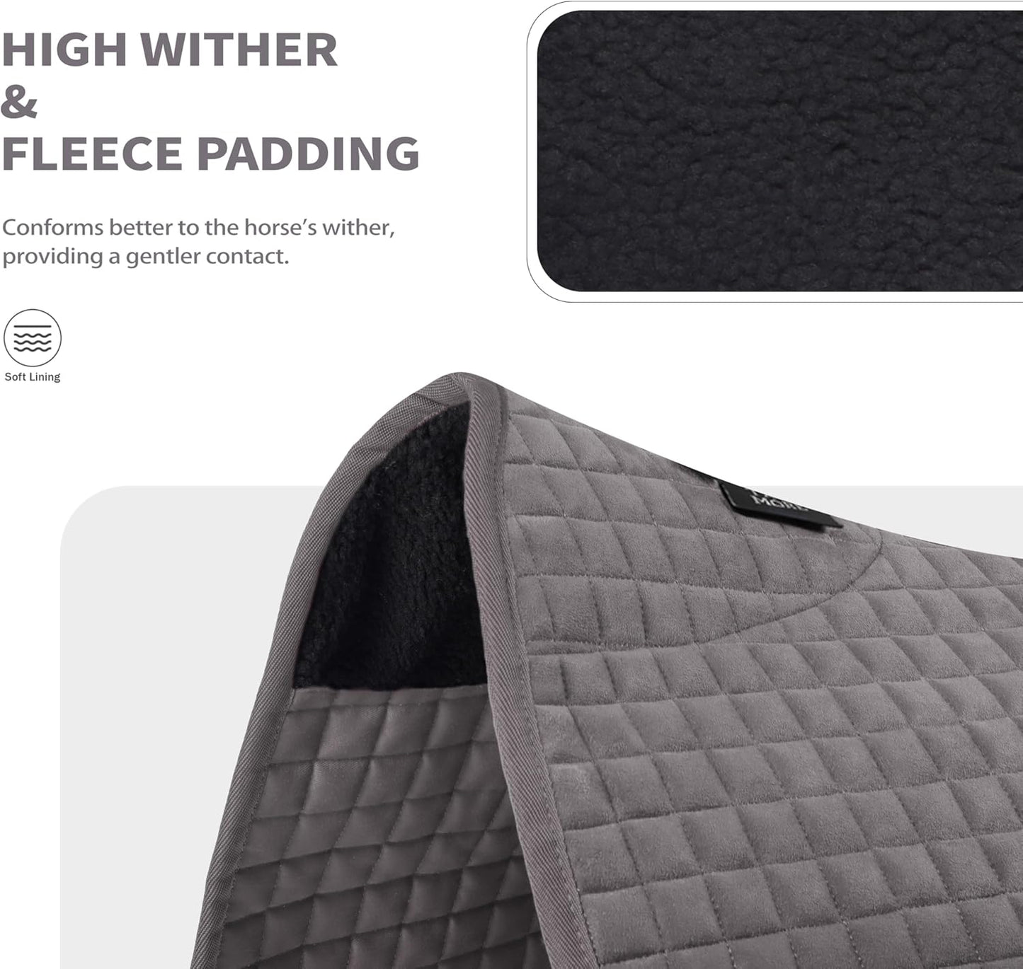 Tackmore Western Saddle Pad Breathable, Shock-Absorbing Saddle Pad