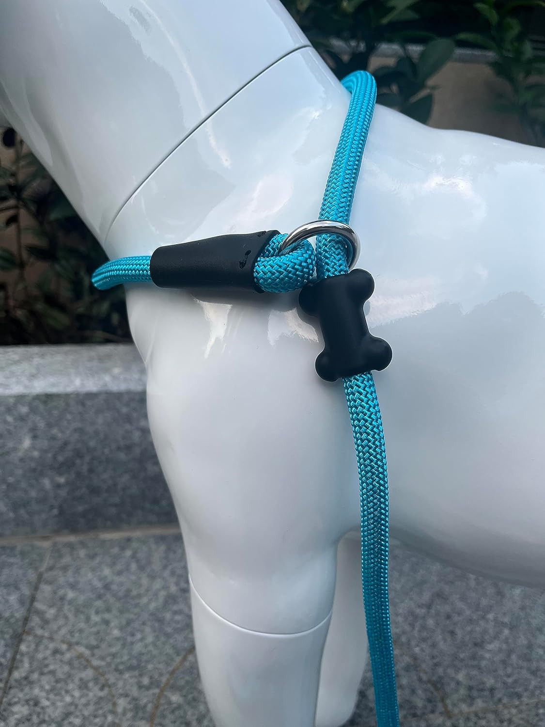 Slip Lead Dog Leash，Strong Nylon Rope Leash and Padded Handle,No Pull Outdoor Walking Training Lead for Small Medium Large Dogs(Blue, 1/2"×6ft)