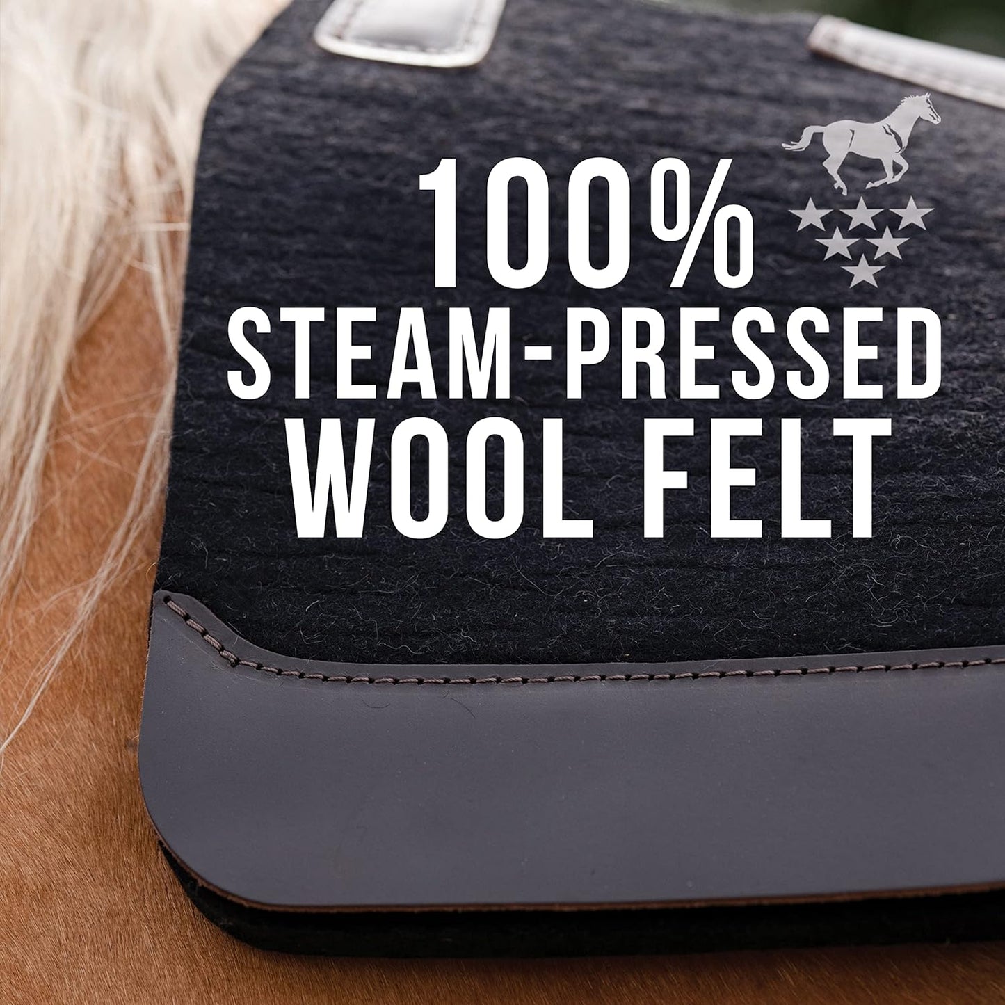 Professional's Choice 100% Steam-Pressed Wool Felt Saddle pad