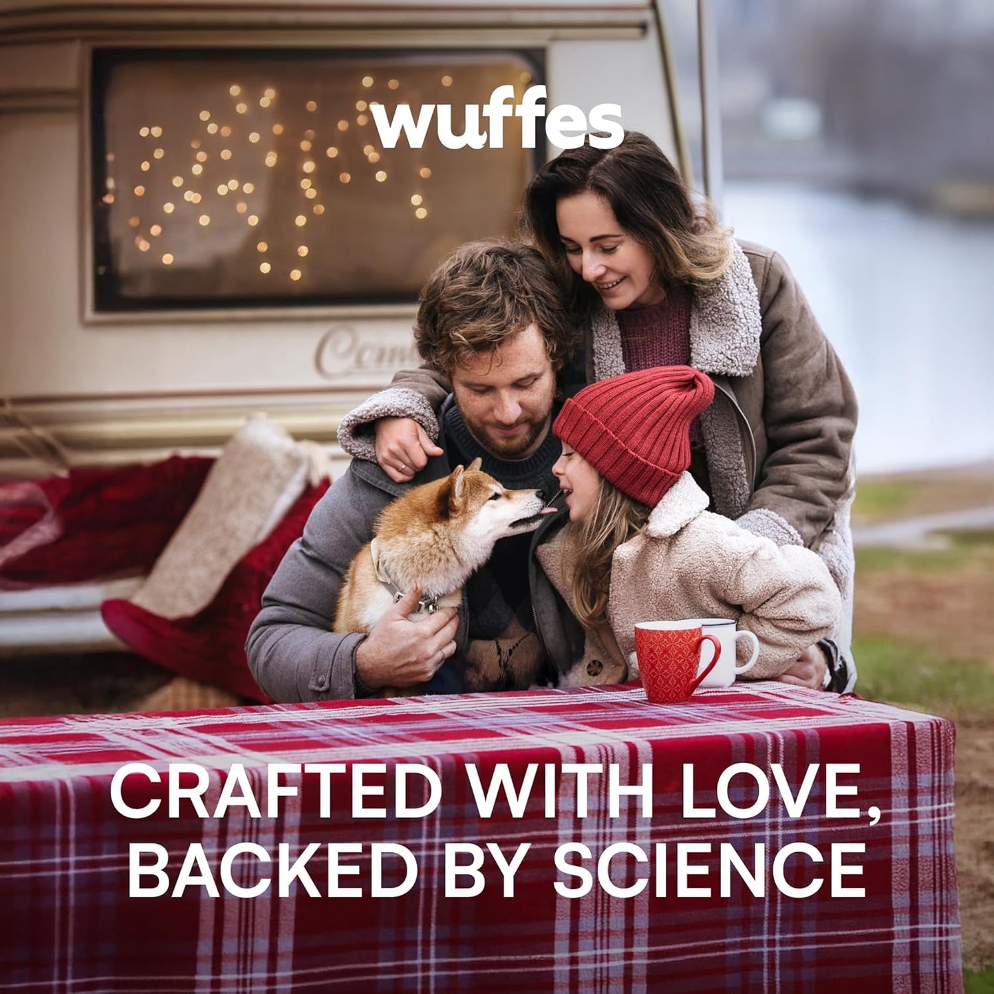 Wuffes Daily Probiotic for Dogs - Supports Digestive Health, Gut Balance, and Immune System - with Prebiotics, Marshmallow Root, and Pumpkin Powder - 60 Soft Chews