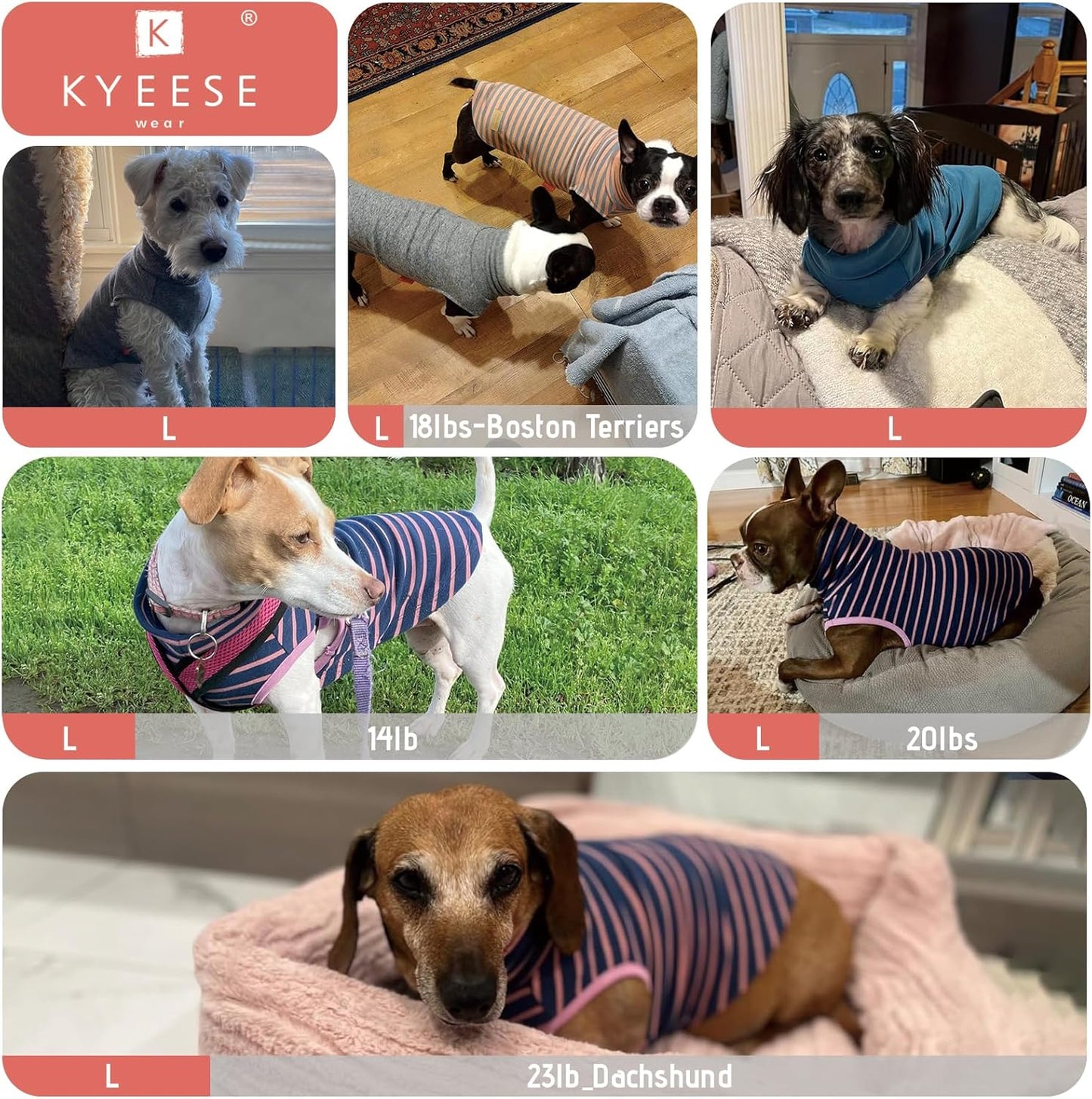 KYEESE 2Pack Dog Sweater Turtleneck Dog Sweaters for Small Dogs Male Stretchy Dogs Clothes Soft Dachshund Clothes Pullover Pet Sweatshirt Warm Pets Coats Small Pet Sweaters