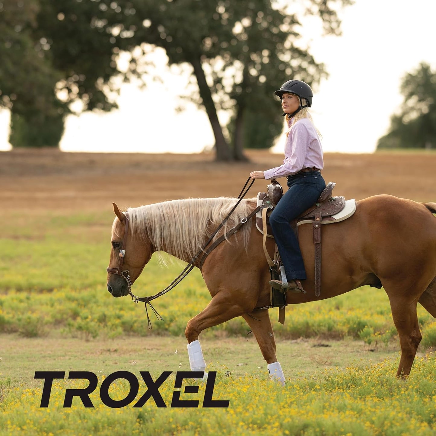 Troxel Spirit MIPS Technology Full Coverage Horse Riding Helmet, Horseback Riding Gear for Equestrians, Extra Small/Youth (6-1/4-6-1/2), Desert Shadows