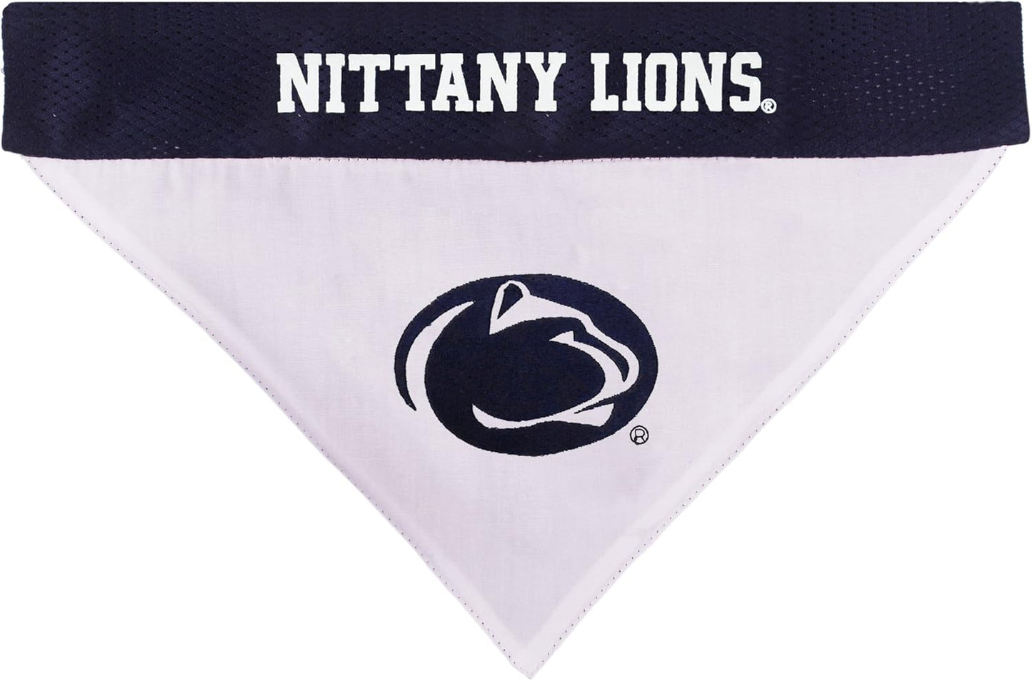Pets First Collegiate Pet Accessories, Reversible Bandana, Penn State Nittany Lions, Large/X-Large