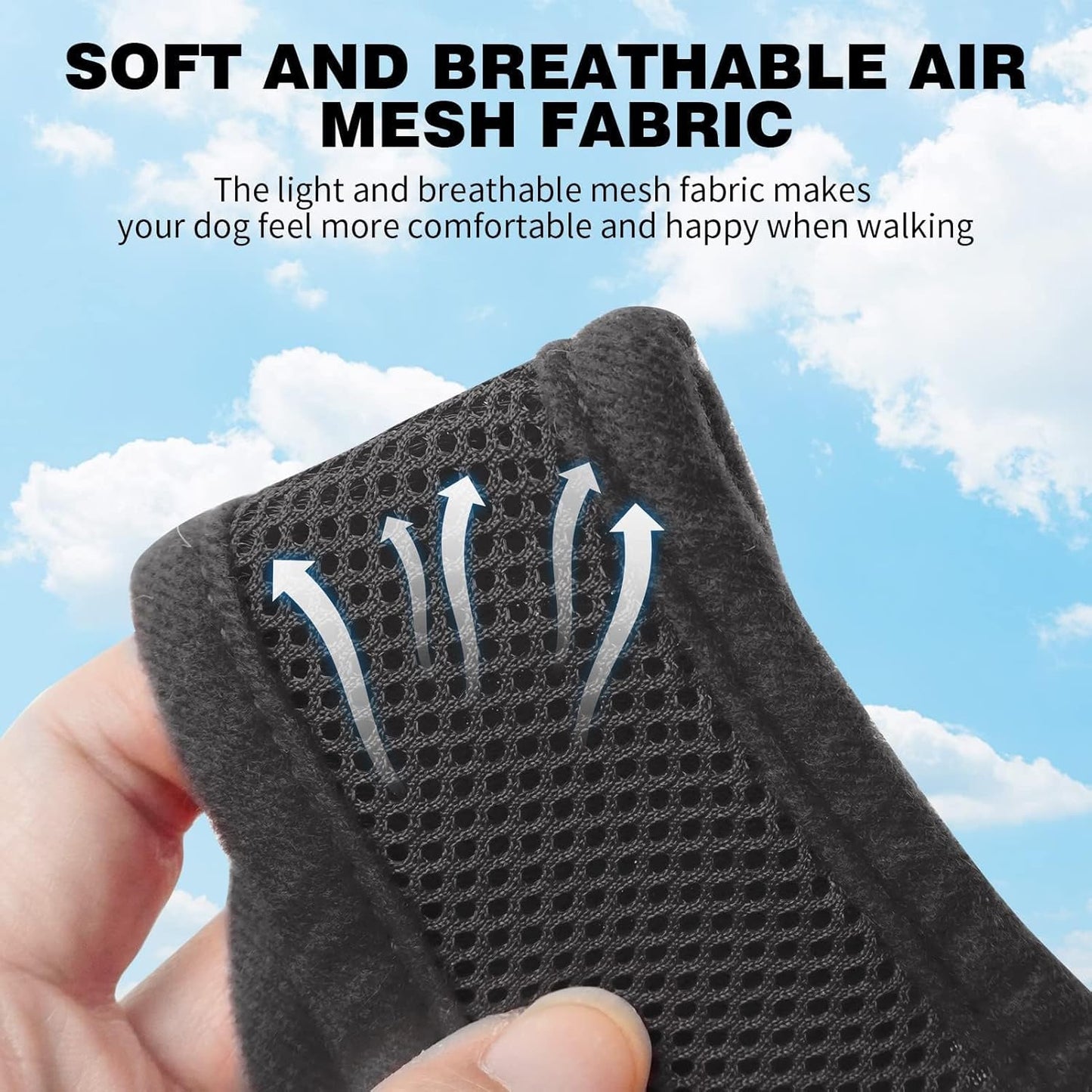 BINGPET Dog Vest Harness -Light Weight Breathable Sports Mesh - Pet Adjustable Harness Puppy Padded Harnesses Dog Vest Harness for Small Dogs