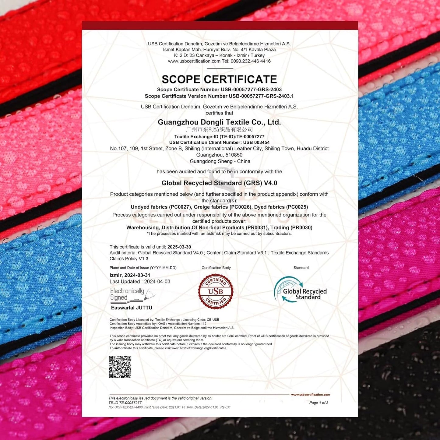 Didog Soft Padded Dog Collars for Medium Dogs, Colorful and Durable Dog Collar with Quick Release Buckle, Light and Breathable for Daily Walking, Pink, M