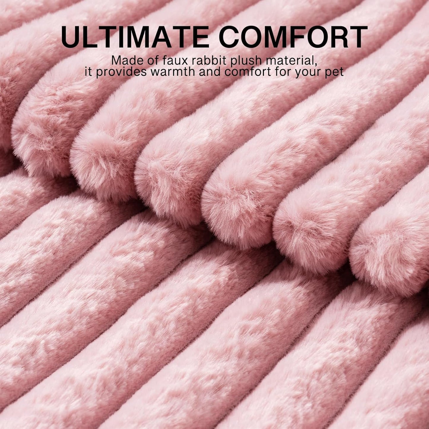 MEWOOFUN Cat Beds for Indoor Cats, Washable Dog Bed for Small Dogs, Round Pet Bed for Puppies and Kittens (Pink, 20"x20"x8")