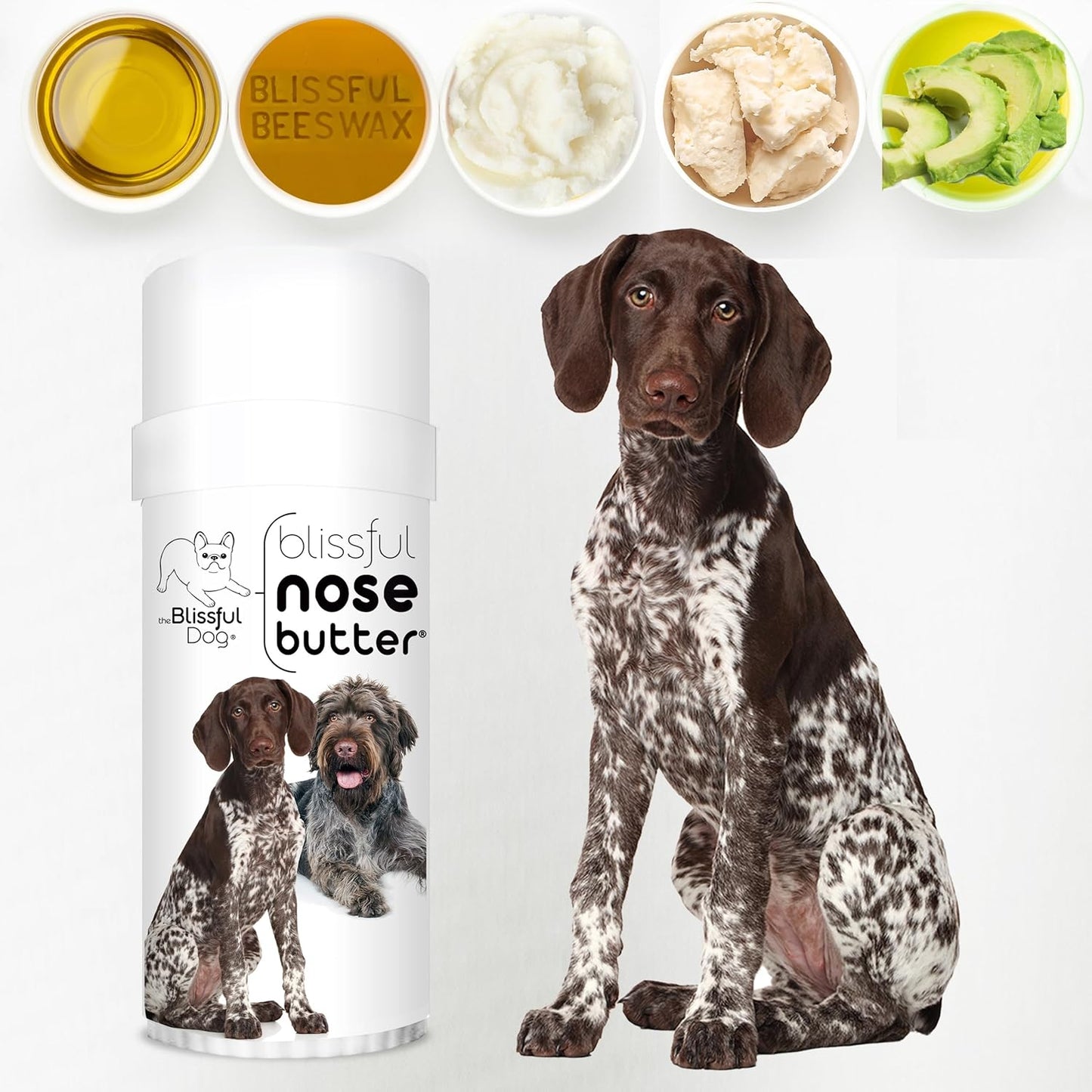 The Blissful Dog German Shorthaired Pointer Unscented Nose Butter