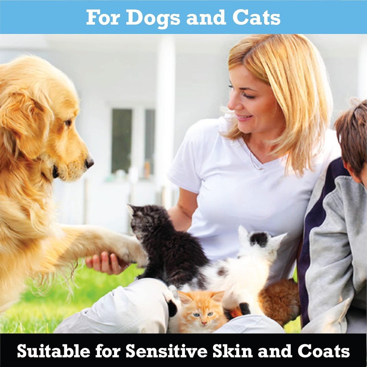 NOK OUT Premium Grade Pet Shampoo for Dogs and Cats, Veterinary Strength and Odor Eliminator Formula, Made in the USA, 20 Ounce Bottle, 4-Pack