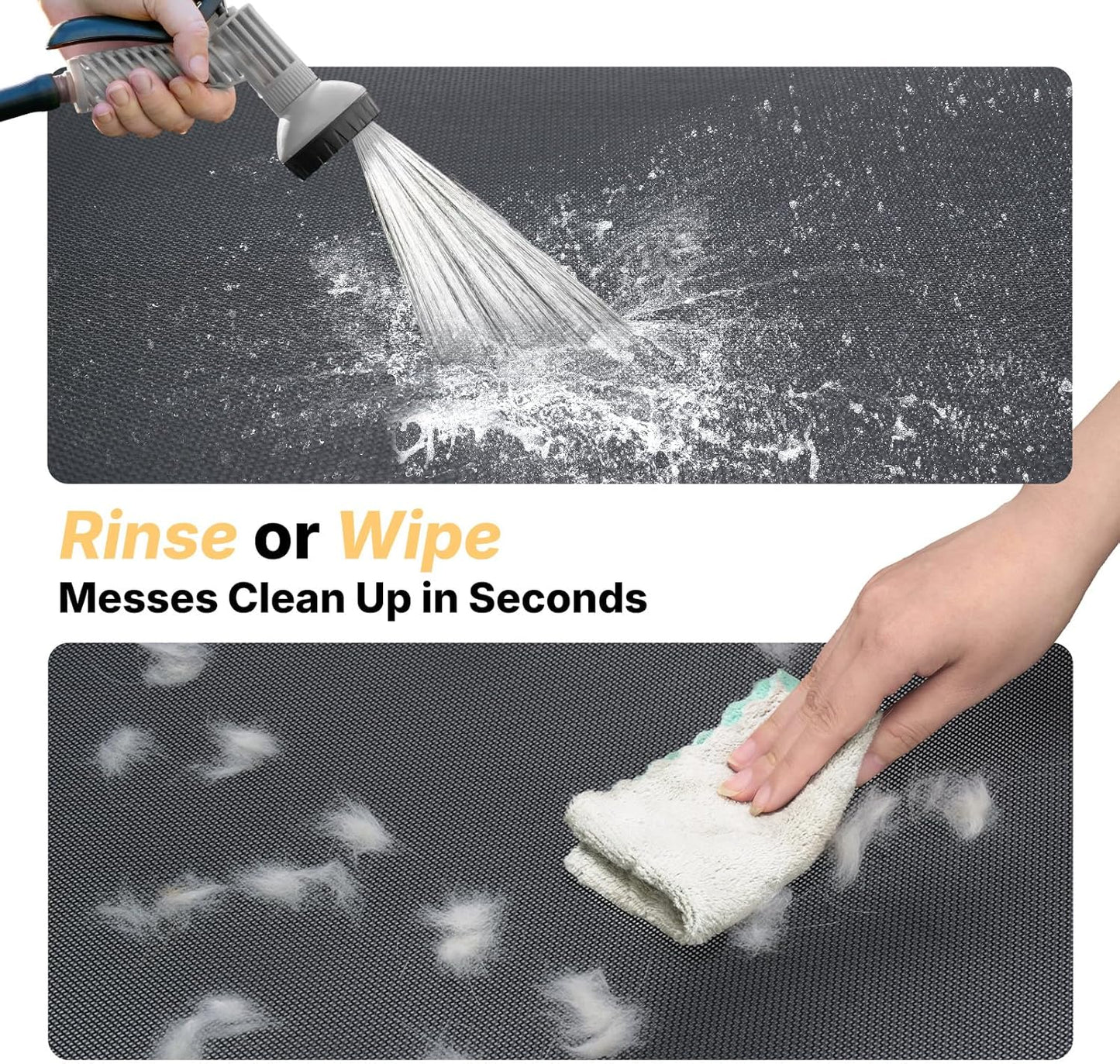 Veehoo Outdoor Elevated Dog Cot Bed, Cooling Raised Pet Bed for X-Large Dog, Washable Breathable Mesh Hammock Bed with No-Slip Feet, Indestructible Ground Off Training Platform Cot-49"x33" Blue