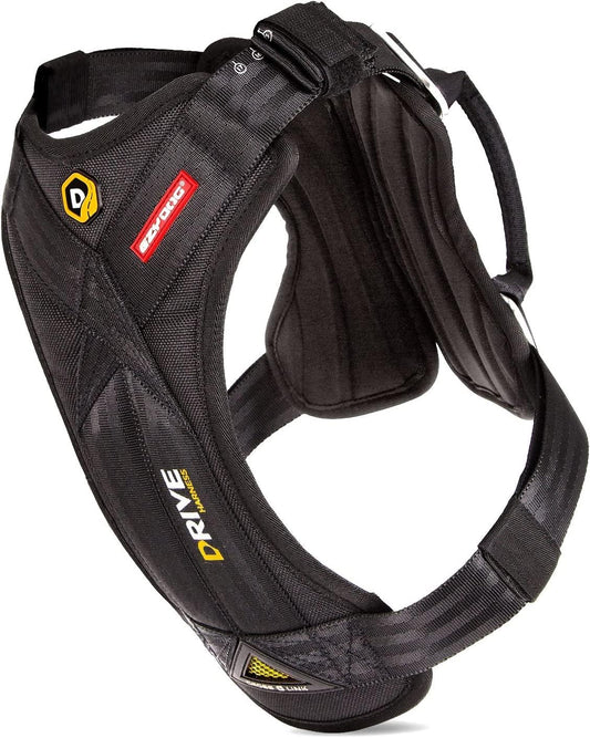 EzyDog Drive Dog Car Harness – Crash Tested and Certified (US-FMVSS 213) Dog Seat Belt Harness for Safe Travel, Adjustable with Padded Comfort (Small)