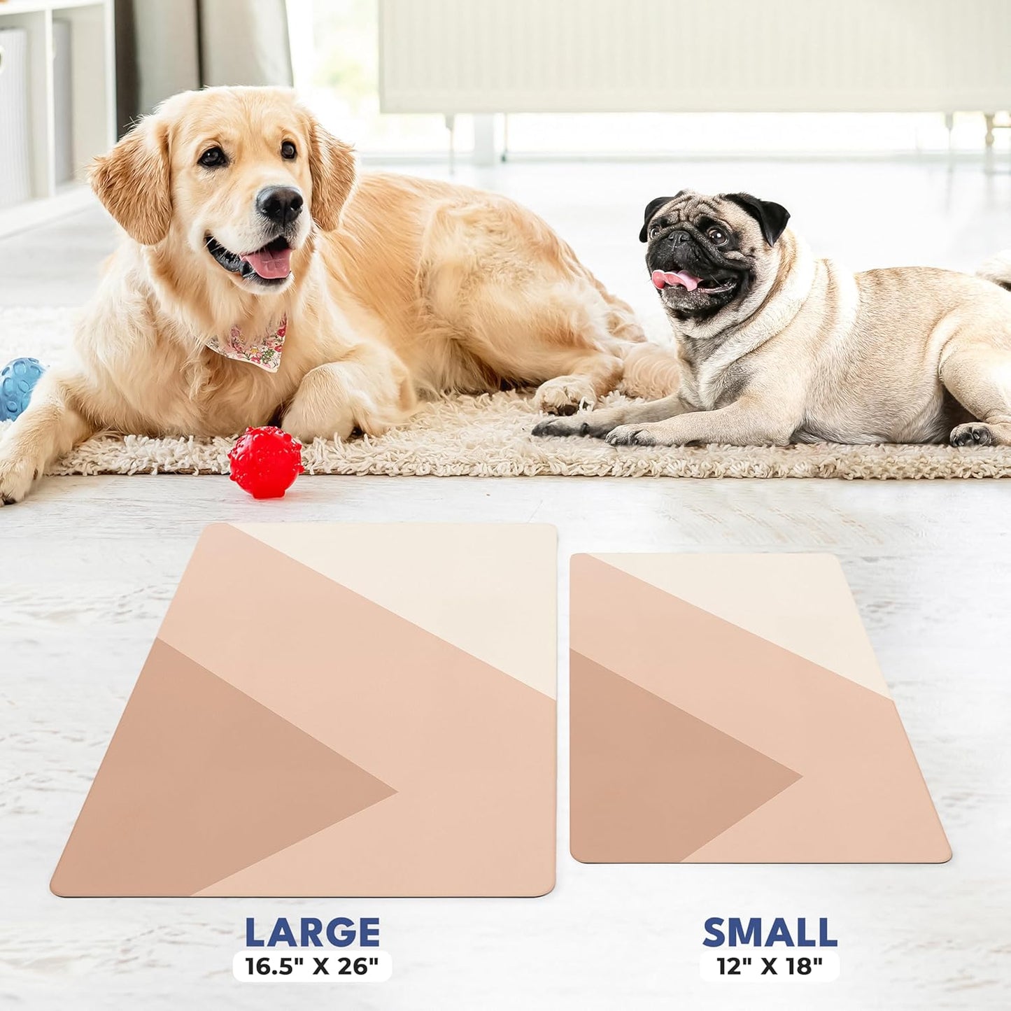NALALAS Large Dog Mat for Food and Water, Cat Feeding Mat | Large Waterproof Dog Bowl Mat | Non-Slip Pet Food Mat for Floors | Pet Mats for Food and Water | Easy to Clean