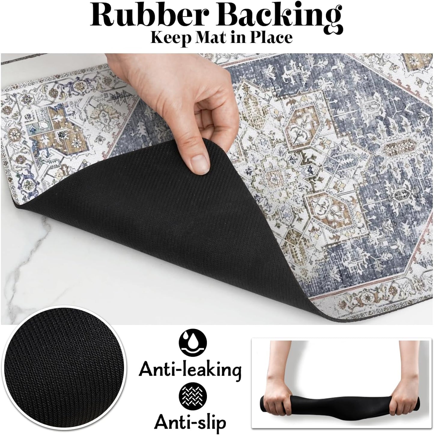 Dog Food Mats for Floors, Absorbent Dog Bowl Mat for Food and Water Dispenser Mat, Quick Dry Cat Food Mat Pet Supplies