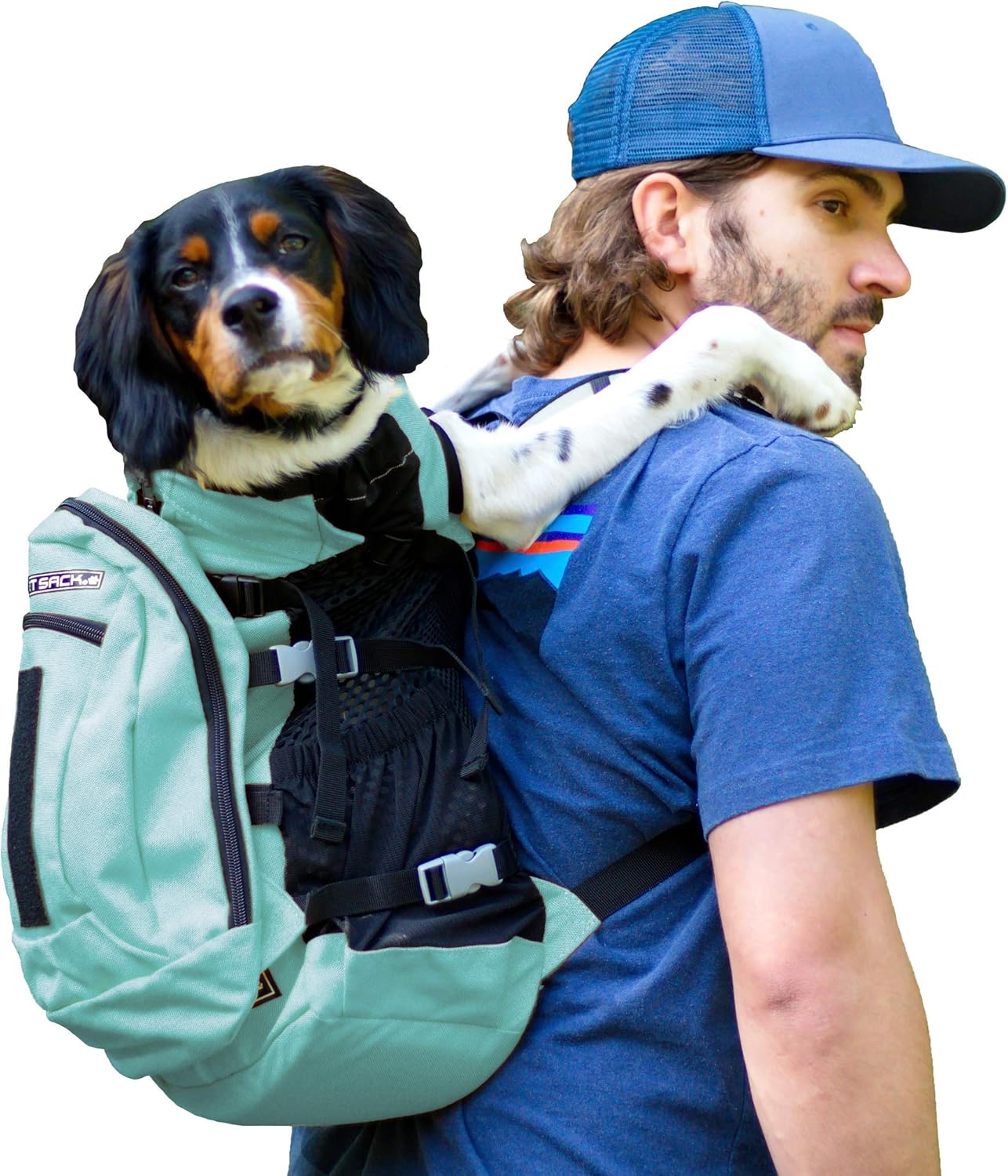 K9 Sport Sack | Plus 2 | Adjustable Dog Carrier Backpack (Small - Summer Mint)