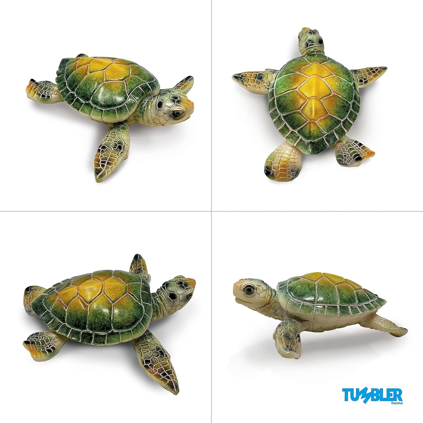 Sea Turtle Figurine - Sea Turtles Bathroom Décor & Beachy Room Decor Accent - Mother's Day, Birthday for Women