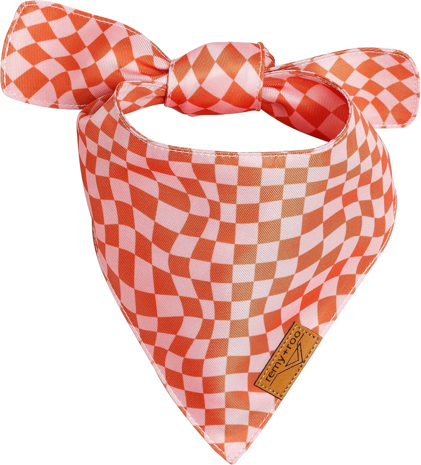 Remy+Roo Extra Large Spring Dog Bandanas - 4 Pack Daisy Set | Premium Durable Adjustable Polyester Fabric | Patented Shape Girl Dog Bandana, Floral Dog Bandana