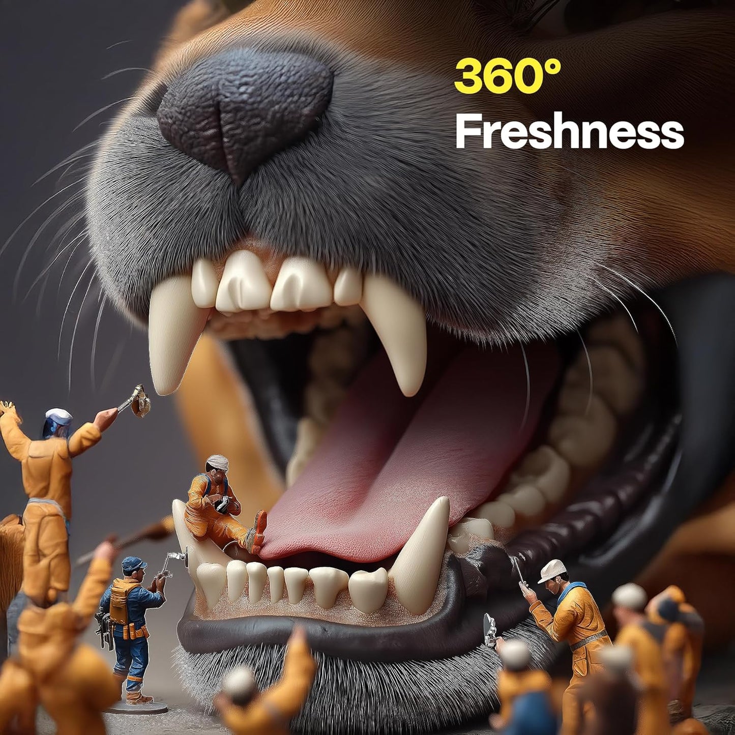 DOCO Dog Teeth Cleaning Wipes Dental Finger Wipes for Cats & Dogs Remove Plaque & Tartar, Freshen Breath, No Rinse, Easy Pet Tooth Cleaning Kit for Oral Care, Coconut & Grapefruit Flavor, 50 Count