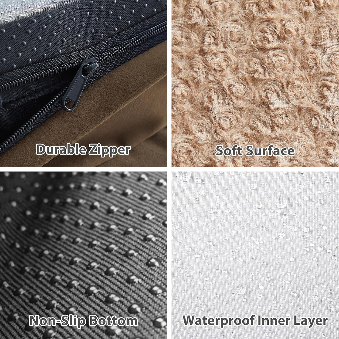 BFPETHOME Orthopedic XXL Dog Bed for Extra Large Dogs, Waterproof Sofa with Sides, Non-Slip Bottom and Egg-Crate Foam Couch Bed with Washable Removable Cover