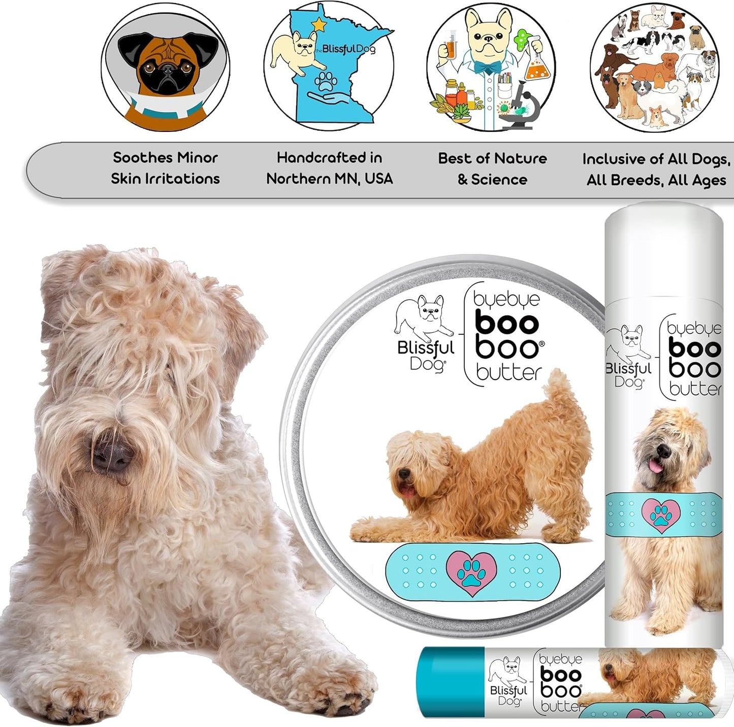 The Blissful Dog Soft Coated Wheaten Terrier Boo Boo Butter, 2 Ounce