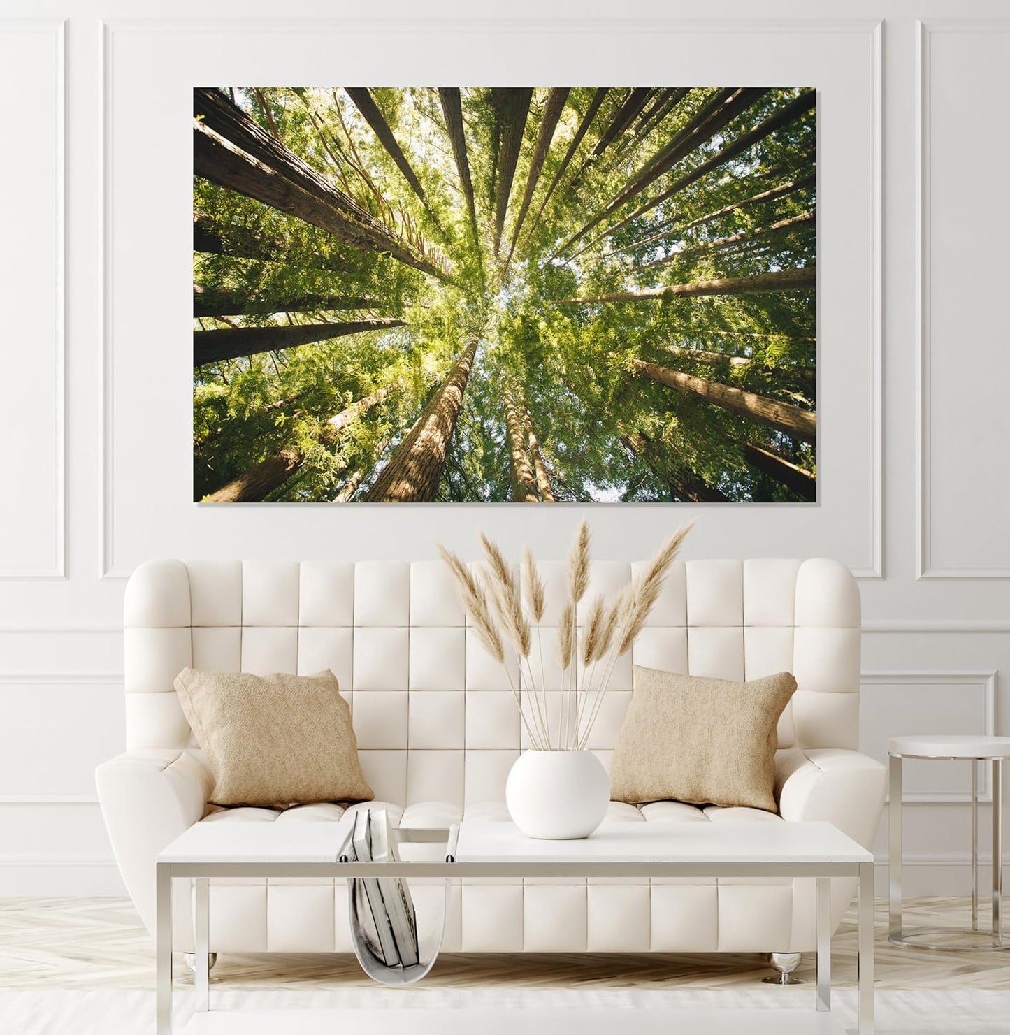 Nature Wall Art Prints - Ocean Forest Mountain Lake Canvas Landscapes - Small to Extra Large Living Room Bedroom Kitchen Bathroom Décor (Serenity in the Forest, 20L" x 30W")