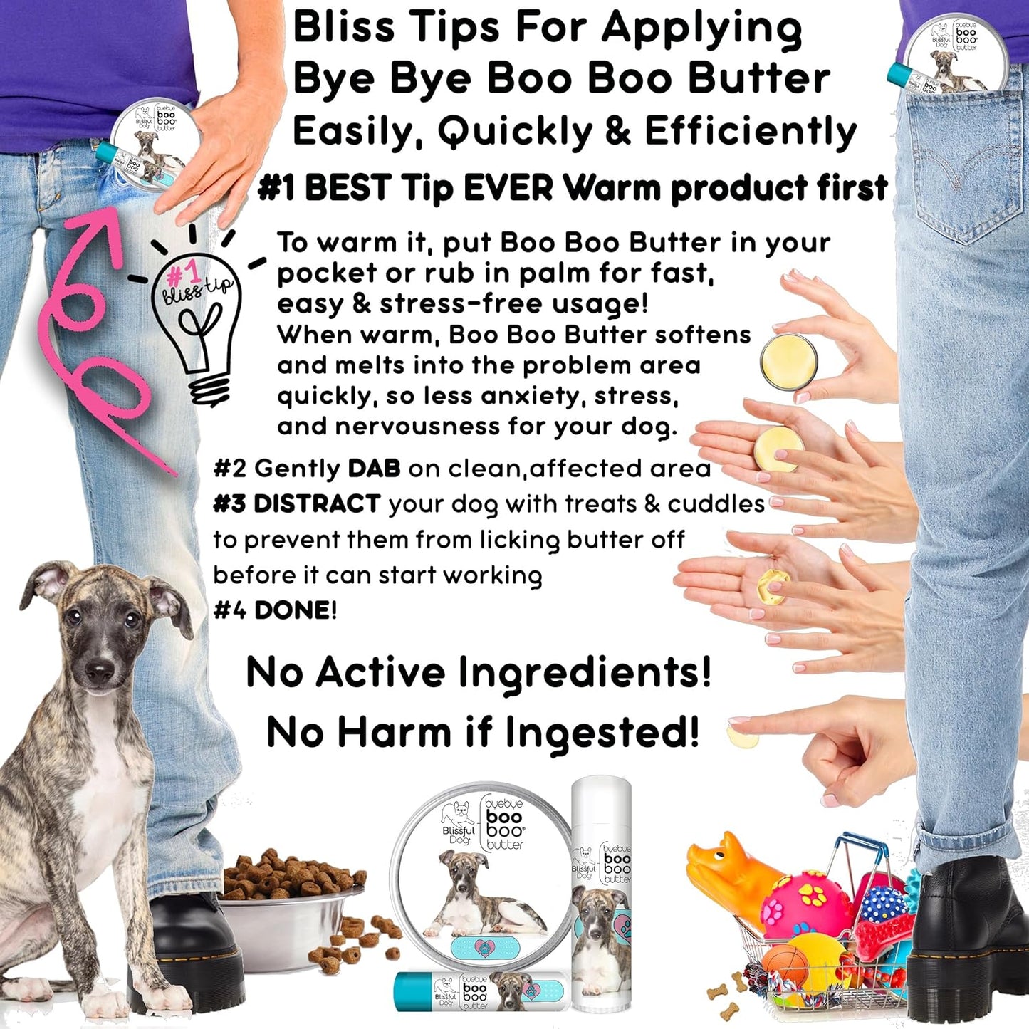 The Blissful Dog Whippet Boo Butter, 0.15 oz